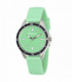 Henley Ladies Wave Green Dial with Green Rubber Strap Watch H06176.11