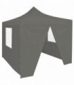 Foldable Party Tent Pop-Up with 4 Sidewalls 3x3 m Anthracite