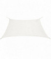 Sunshade Sail HDPE Rectangular 2x4 m White