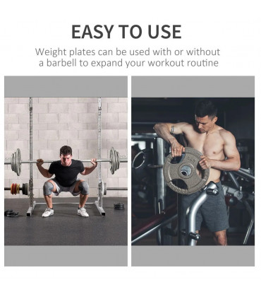 2" Olympic Weight Plates Sets for StrengthTraining w/ Weight 2 x 5kg, 2 x 2.5kg