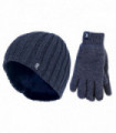 Heat Holders - Mens Set - Hat & Gloves (L/XL / Navy)