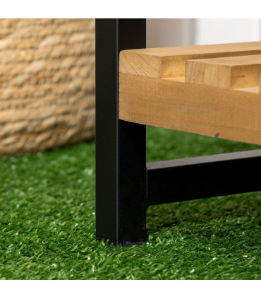 3 Tiered Plant Stand Rack with Hanging Hooks for Indoor Outdoor Decoration