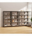 vidaXL 5-Layer Shelves 4 pcs Anthracite Steel&Engineered Wood