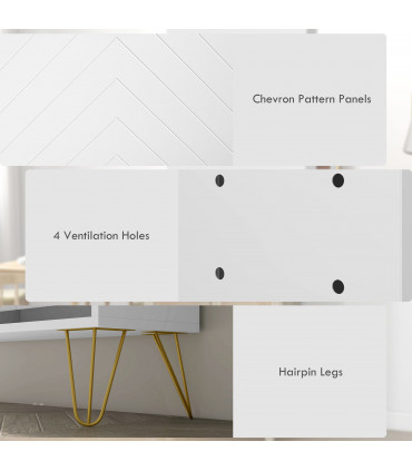 HOMCOM Narrow Shoe Storage Cabinet with 4 Flip Drawers for 16 Pairs of Shoes