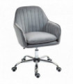 HOMCOM Office Chair, Swivel Desk Chair w/ Adjustable Height, Grey