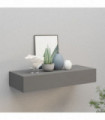 vidaXL Wall-mounted Drawer Shelf Grey 60x23.5x10cm MDF