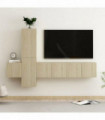 vidaXL 5 Piece TV Cabinet Set Sonoma Oak Engineered Wood