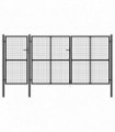 Garden Gate Steel 400x150 cm Anthracite