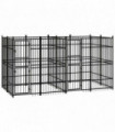 Outdoor Dog Kennel Steel 7.37 m�