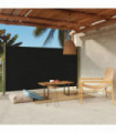 Patio Retractable Side Awning 170x300 cm Black