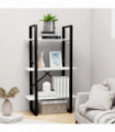 Storage Shelf White 60x30x105 cm Engineered Wood