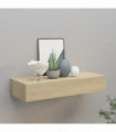 vidaXL Wall-mounted Drawer Shelf Oak 60x23.5x10cm MDF
