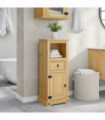 vidaXL Bathroom Cabinet Corona 45x33x110 cm Solid Wood Pine