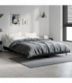 vidaXL Bed Frame Black 135x190 cm Double Engineered Wood