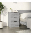 vidaXL Bedside Cabinet Grey Sonoma 40x36x65 cm