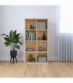 vidaXL Book Cabinet/Sideboard Sonoma Oak 66x30x130 cm Engineered Wood