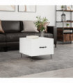 vidaXL Coffee Table White 50x50x40 cm Engineered Wood