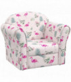 AIYAPLAY Kids Sofa Chair with Flamingo Design for Bedroom, Playroom, Pink