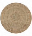 Area Rug Braided Jute 90 cm Round