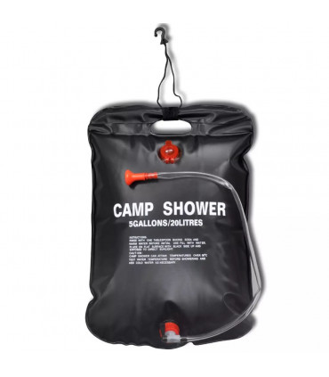 Camp Shower Solar Shower Outdoor Bath 20 L 2 pcs