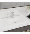 Luxury Basin with Faucet Hole Matt White 60x46 cm Ceramic