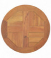 vidaXL Table Top Solid Teak Wood Round 2.5 cm 40 cm