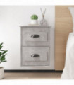 vidaXL Wall-mounted Bedside Cabinets 2 pcs Concrete Grey 41.5x36x53cm