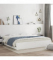 vidaXL Bed Frame with Drawers White 160x200 cm Engineered Wood