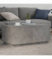 vidaXL Coffee Table with LED Lights Concrete Grey 90x50x40 cm