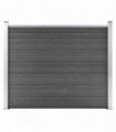 Fence Panel WPC 180x146 cm Black