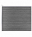 Fence Panel WPC 175x146 cm Grey