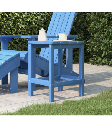 vidaXL Garden Adirondack Table Aqua Blue 38x38x46 cm HDPE
