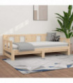 Pull-out Day Bed Solid Wood Pine 2x(90x190) cm