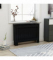 Radiator Cover Black 112x19x81 cm MDF