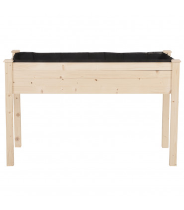 Raised Wood Garden Bed Planter Vegetables Grow Flower Herbs Box Kit