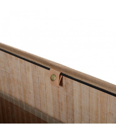 Bamboo  Laundry  Basket  Collapsible Washing Bin Storage Box W/Lid