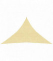 Sunshade Sail 160 g/m² Beige 3.5x3.5x4.9 m HDPE