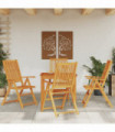 vidaXL 5 Piece Garden Dining Set Solid Wood Acacia
