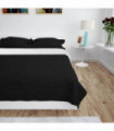 vidaXL Double-sided Quilted Bedspread 230x260 cm Black and White