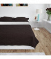 vidaXL Double-sided Quilted Bedspread 230x260 cm Cream and Brown