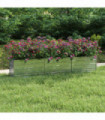 vidaXL Garden Raised Bed 240x40x45 cm Galvanized Steel Silver
