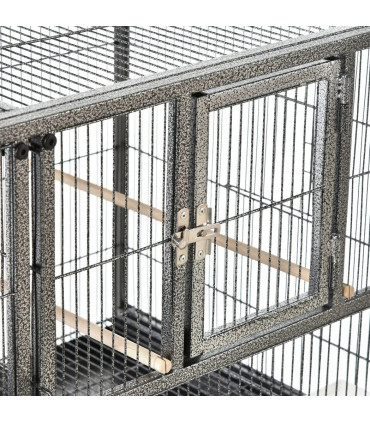 Large Bird Cage for Finch Canaries Parakeets Cockatiels W/ Food and Water Bowls