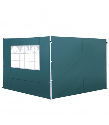Side Panel-Green UV Proof Material 3m x 2m Fits 3m Gazebo Easily Attachable