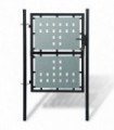vidaXL Black Single Door Fence Gate 100 x 225 cm