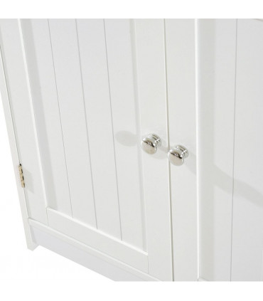 HOMCOM Basin Sink Vanity Cabinet Toilet Bathroom Shelf Door Storage Wooden