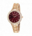 Watch Red Rosegold 35mm Henley Ladies Bling Dial & Rosegold Bracelet H07323.46