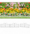 Lawn Edgings 17 pcs White 10 m PP