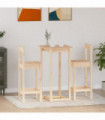 vidaXL 3 Piece Bar Set Solid Wood Pine