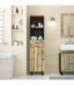 vidaXL Bathroom Cabinet 38x33x160 cm Solid Wood Reclaimed