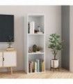 vidaXL Book Cabinet/TV Cabinet White 36x30x114 cm Engineered Wood